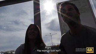 Hunt4k. man gave girlfriend's cunt to have accommodation for night