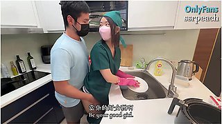 The Female Doctor Still Knows She Has To Wash The Dishes When She Gets Off Work