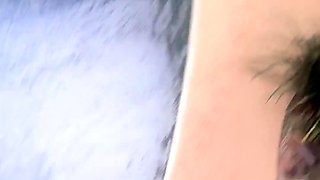 Emo Girl Blows Poolboy and Fucks Him