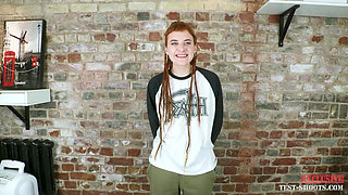 Emo Tattooed Teenager Bryla in Nude Video Casting Interview