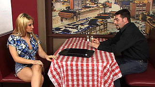 Busty milf takes pleasure in the big cock in her pussy