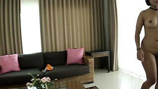 Attractive Asian Babe Getting Intimate With Foreign Guy