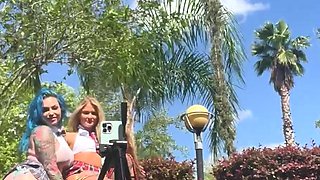 Big ass amateur blonde fucking POV in public