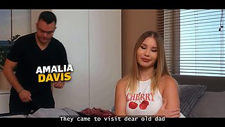 Vip4k. blonde with Big Tits bang her boyfriend's father