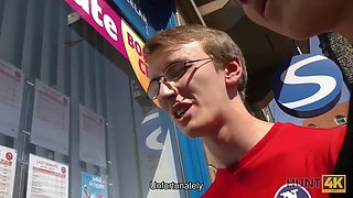 Watch this skinny Czech teen get cash for a trip to the beach while her BF watches in despair