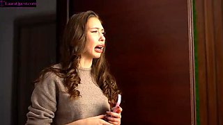 Caught Cheating: Secret Blowjob Adventure with Hot Brunette Teen Laura Quest