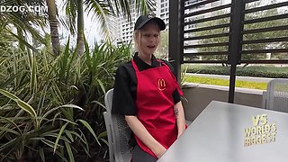 Mcdonalds Girl Deep Fuck Vs Worlds Biggest Cock