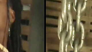 Extreme Big Tits Ebony BDSM Slave Mara Cruel Spanking Tit Busting and Whipping 3dlr