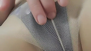 Wearing Pantyhose and Fingering My Crotch