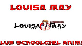 LouisaMay Blue Schoolgirl Anime LEWD