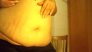 Stepmom Style: My Natural Pot Belly Without Filter Real Body Close-Up