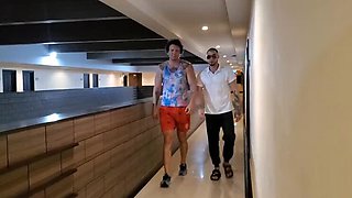 Rough Anal Threesome with Chubby Asian Mommy - Piss in Ass Action