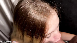 FUCKED SWEET SCHOOLGIRL AND CUM ON HER FACE xKeryB GORGEOUS AMATEUR