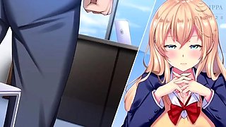 Buxom anime schoolgirl learns a lesson in hardcore sex