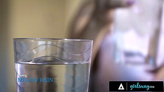 Girlsway - squirter Adriana Chechik's hot yoga class with Megan Rain turns into squirt jamboree - part 1