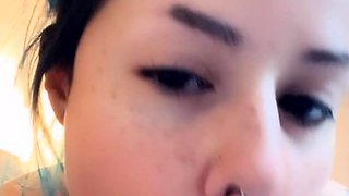 Awesome Teen With Big Boobs Dildo Masturbation