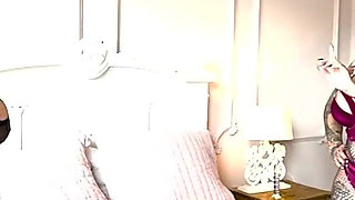 Frustrated MILF Andi James Gets Her Cunt Wrecked by Femdom Sabien Demonia's Glass Dildo