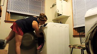 He bought me new washerdryer set, so I gave him a spin with