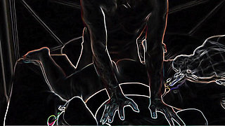 HAIR Pulling Doggystyle on a Neon Night