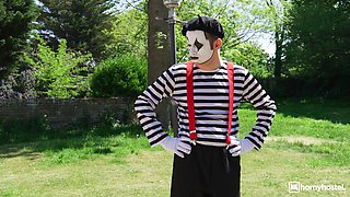 Horny Hostel - Sexy Street Mimes in Reality Threesome - Frances Bentley