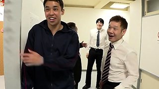 College flatmates having group sex