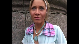 Blonde Babe Intense Threesome Pounding