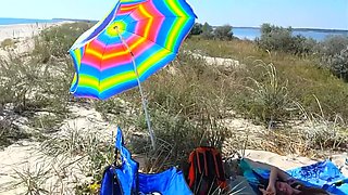 Omg!!! Hot MILF Fucked by Voyeur on the Beach Until Huge Creampie