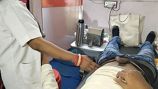 The lady doctor fucked hard when I was checking my body in clinic