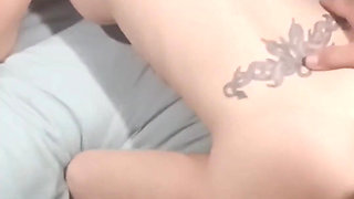 Step Sis Wanted to Try a Bigger Cock Sleeve, Was a Lil Too Big for Her Tight Lil Pussy, but She Still Loved It