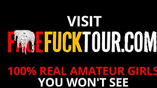 Latina Goth Teens Gagging On American BWC