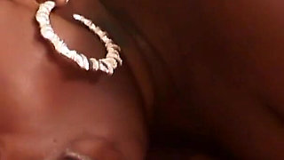 Hot hairy ebony girl fucked by a BBC and facialized