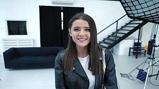 Sybil's Petite Heat Ignites in Wild Intimate Brunette Passion