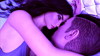 Shy Virgin with big tits and big ass: Spied BF big cock and he made her orgasm. She plays with her pussy and cums on camera!