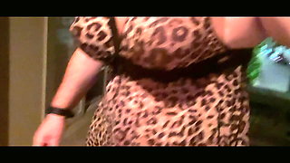 greek sissy slut play with leopard lingerie