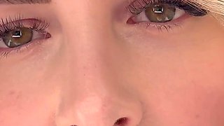 My POV with Horny Blonde Girl Madison Lanez