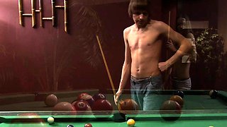 Small titted brunette teen fingering on the bed