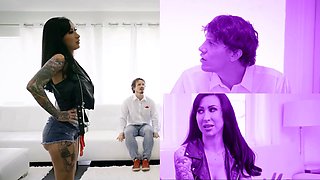 Swappz - step moms raquel and lindsey teach their stepsons how to fuck a exchange cougar until climax