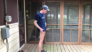 Very Risky Strip and Cum Outdoors