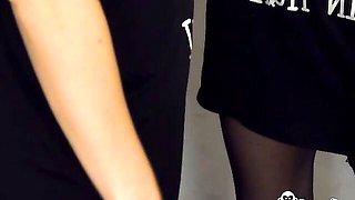 Blonde with big booty Amy Douxxx is jumping on a huge cock