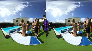 PURITYVR Three lesbian goddesses with Guilia, Benny, and Ale