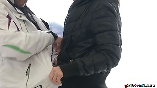 Cougar educator and her blonde teenager college girl - girlfriends porn