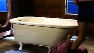 Foot fetish cumload with brunette