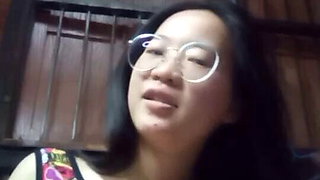 Asian girl at home alone bored to be alone Masturbate  9