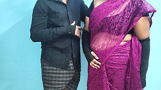 Tamil Manager Wife Birthday cheating with Company Staff, Desi Aunty romance sex, Mallu Aunty doggy style