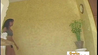 Ebony Girl Sucks Cock and Her Plumber