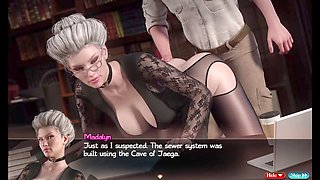 Creampied nun enjoys some naughty fun in the library from Treasure of Nadia