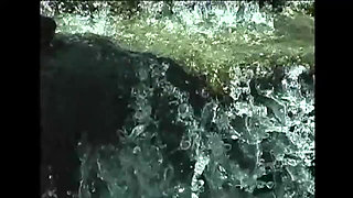 Blonde with big boobs takes a massive cock