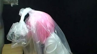 Slave adores the fetish nylons of his mistress