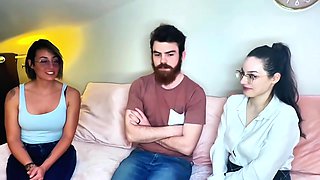 Two wolves at the service of the beautiful Camila, 21 years old! - Jacquie et Michel TV