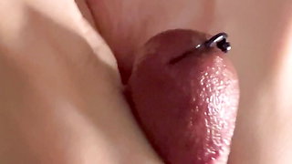 Full Video Footjob for Pierced Cock. Jerked off with his feet until he spreads his sperm dung on his feet.